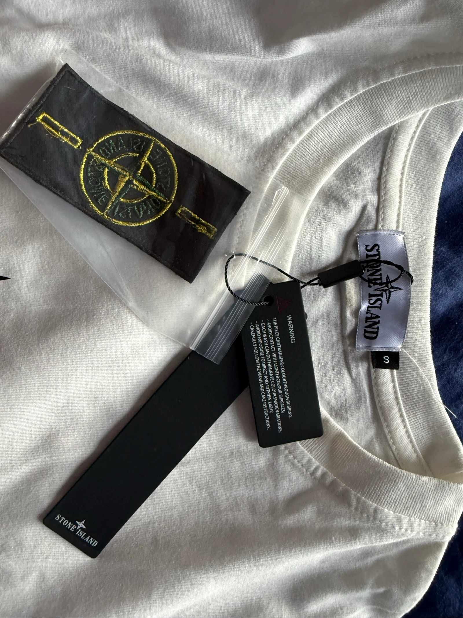 Camiseta Curta Branca Stone Island – photo 4